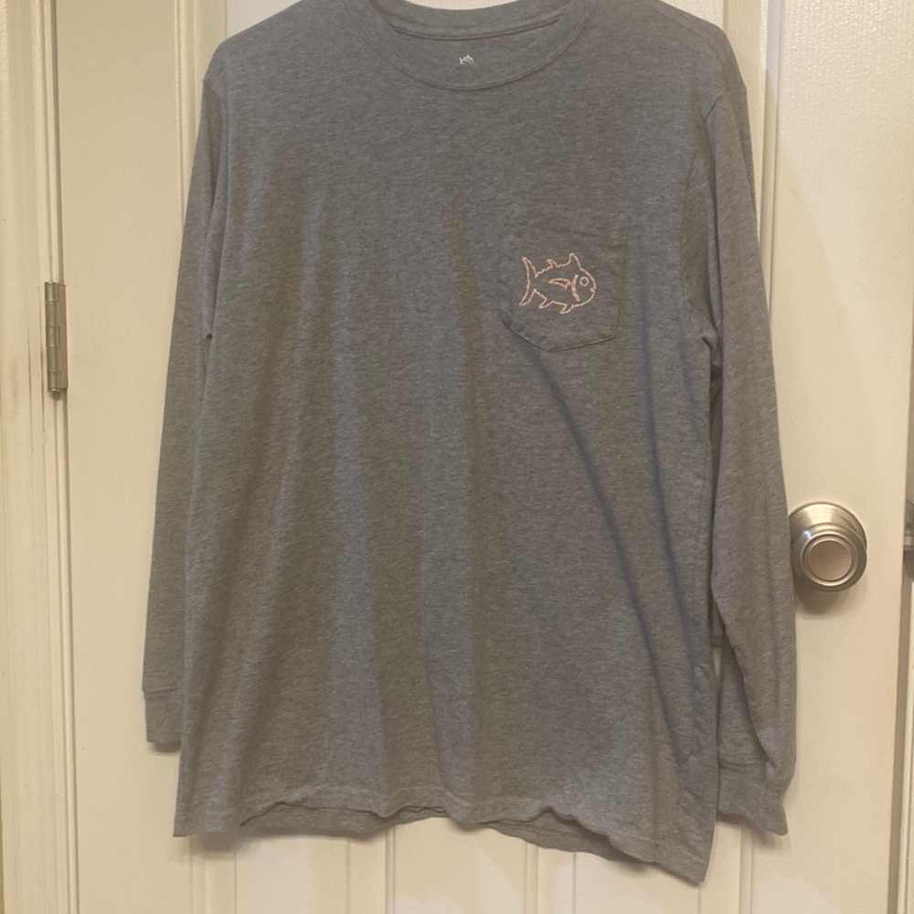 Southern Tide Long Sleeve Grey T-Shirt